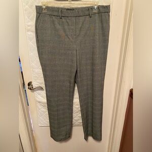 Talbots Cambridge Pants, Size 14, small black/white plaid. Like new